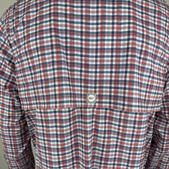 Vineyard Vines Crescent Bay Harbor Shirt Mens M Long Sleeve Button-up Pockets - Picture 8 of 14
